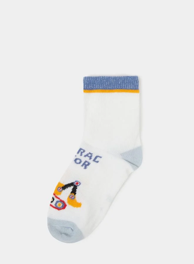 Styli Styli Pack of  5 - Assorted Print Socks