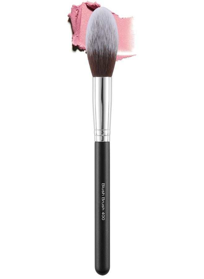 ENERGY Blush Brush for Cheeks Large Tapered Highlighter Face Makeup Brush For Loose,Cream,Minerals or Pressed Blusher Contour Bronzer Setting Powders Fluffy Powder Brush Vegan Synthetic Black - Image 1