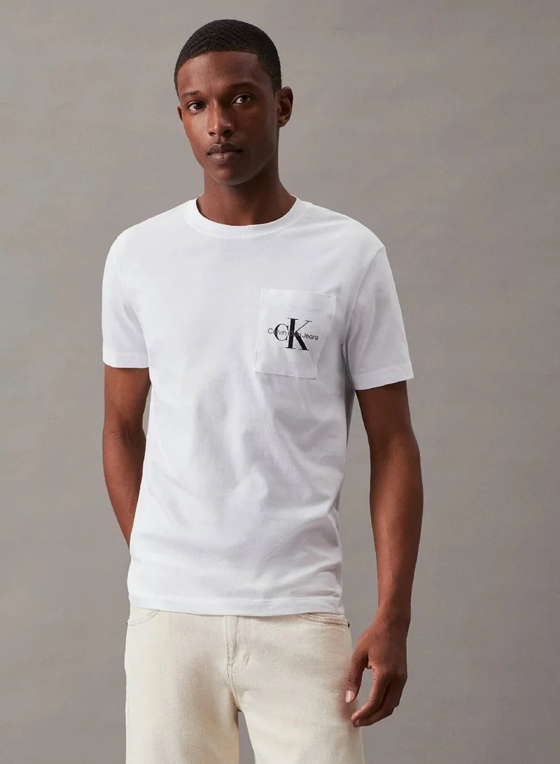 Calvin Klein Jeans Slim Monogram Pocket T-Shirt