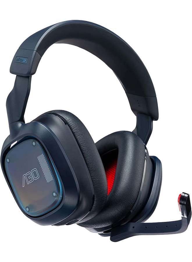 Logitech Astro Logitech G Astro A30 LIGHTSPEED Wireless Gaming Headset, Bluetooth, Dolby Atmos/3D Audio compatible, Detachable Boom, 27h battery, for Xbox, PS5, PS4, Nintendo Switch, PC, Android - Navy/Red - Image 1
