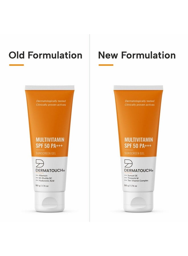 ديرماتوتش جل واقي من الشمس متعدد الفيتامينات بعامل حماية من الشمس 50 Pa+++ لجميع أنواع البشرة | حماية من الأشعة فوق البنفسجية | زيرو وايت كاست | للجنسين | 50 غ - Image 2