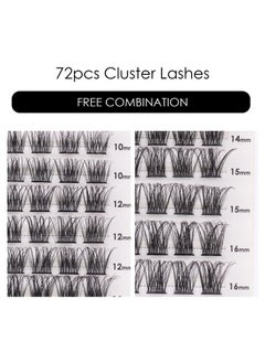 Cluster Lashes 72 Individual Lashes Clusters Eyelash Extensions False Eyelashes Diy Wispy Fluffy Lash Extension Kit Reusable False Eyelashes Natural Look Mix 1016Mm C D Curldm17 - pzsku/Z16E2A41C0855B04B5A7BZ/45/_/1719250007/08fde5ee-0cc6-4525-93ed-f39bf7e9db2f