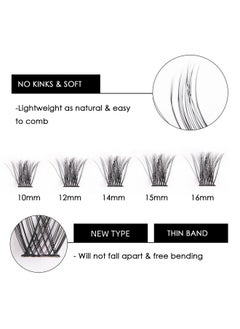 Cluster Lashes 72 Individual Lashes Clusters Eyelash Extensions False Eyelashes Diy Wispy Fluffy Lash Extension Kit Reusable False Eyelashes Natural Look Mix 1016Mm C D Curldm17 - pzsku/Z16E2A41C0855B04B5A7BZ/45/_/1719250008/e4e85216-421c-49ee-a20c-11a5da3482bd