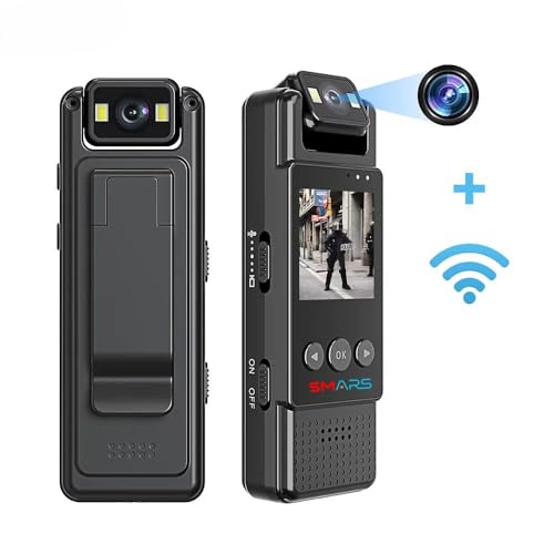smars Wi-Fi Pocket Body Camera | 4k 1080P Full HD Rotatable Lens | Color Night Vision | Audio & Video Chest Wearable Recorder - Image 2