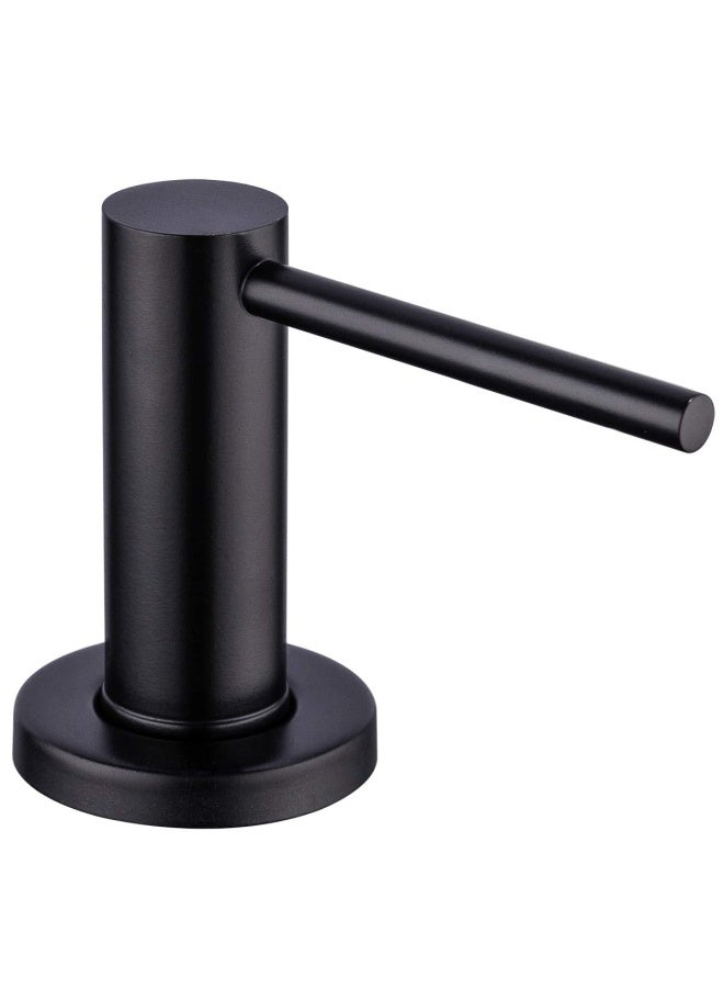 Matte Black Kitchen Sink Soap Dispenser   Countertop Pump Hand Lotion Built In Bottle Upgrade Stainless Steel Screw  - Image 1
