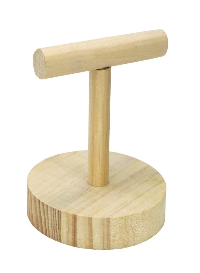 Litewoo Parrot Perch Bird Stand Natural Wood Quartz Sand Birdcage Play Gym T Perch Fits for Budgies Parakeet Cockatiel Conure Lovebirds B - Image 4