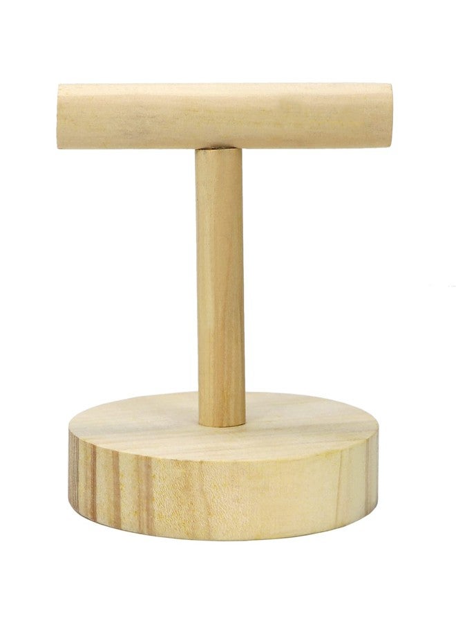 Litewoo Parrot Perch Bird Stand Natural Wood Quartz Sand Birdcage Play Gym T Perch Fits for Budgies Parakeet Cockatiel Conure Lovebirds B - Image 5