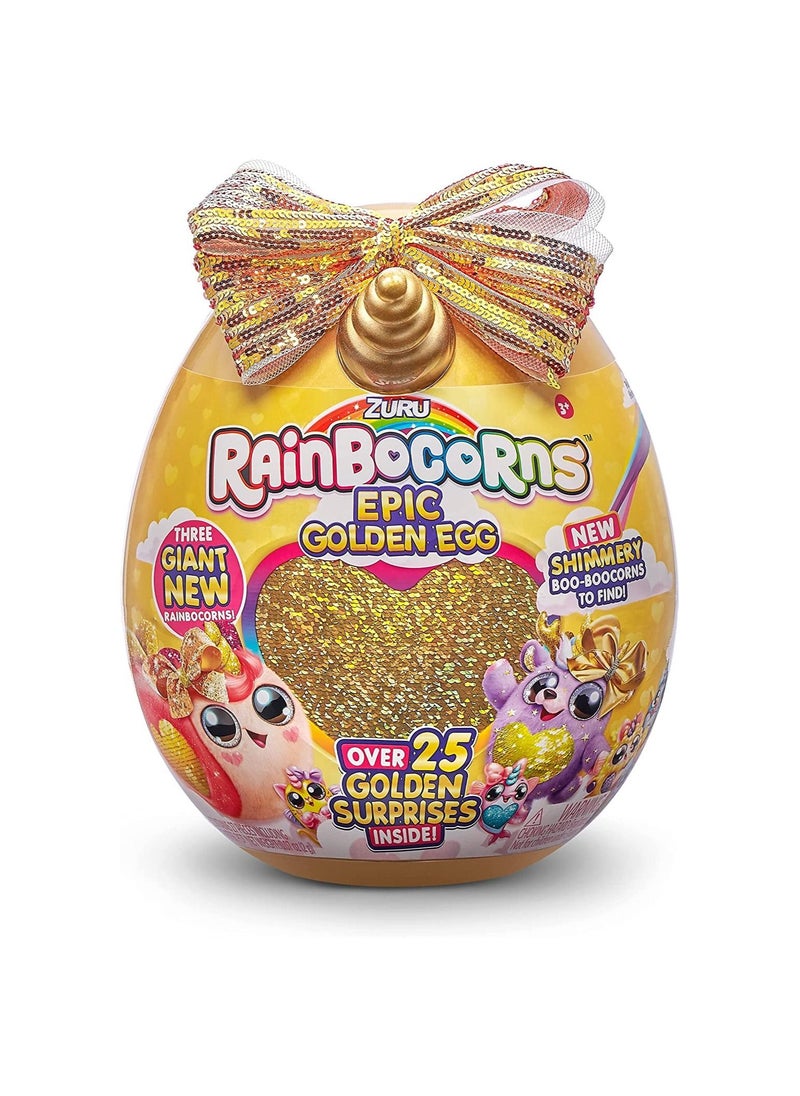 Rainbocorns - Rainbocorns Epic Golden Egg S3 Asst. with Over 25 Surprises - Image 1