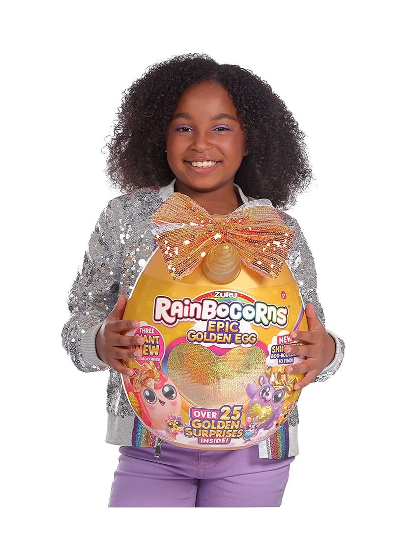 Rainbocorns - Rainbocorns Epic Golden Egg S3 Asst. with Over 25 Surprises - Image 1