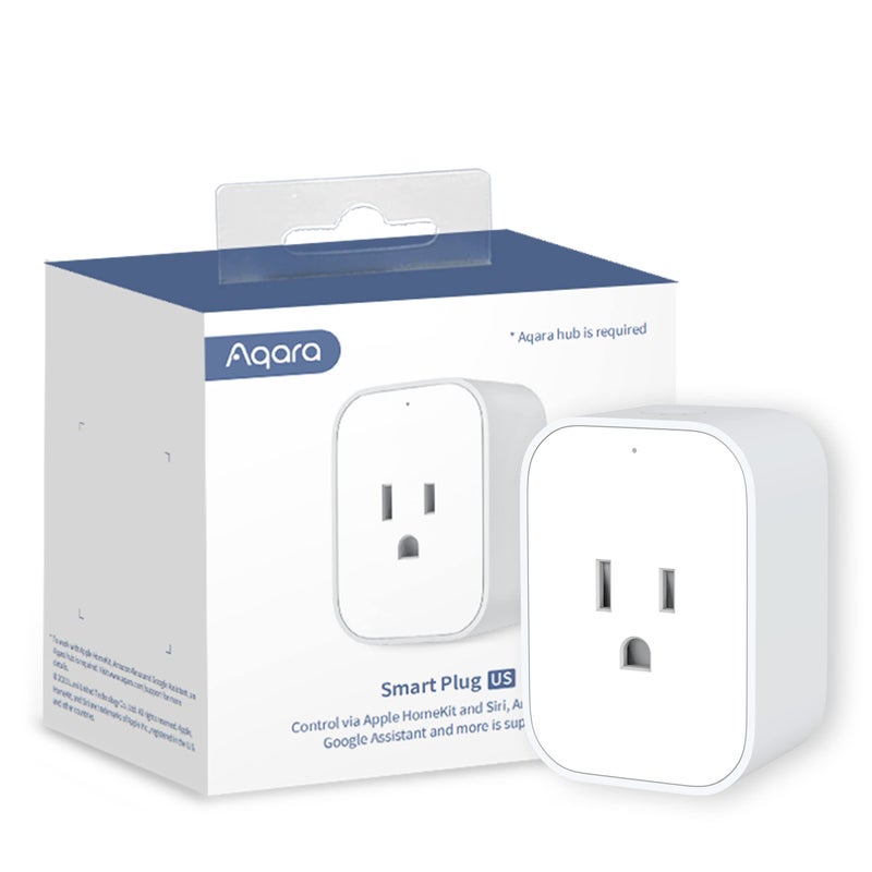 Aqara قابس أكارا الذكي، يتطلب محور أكارا، Zigbee، مع مراقبة الطاقة، حماية من الحمل الزائد، جدولة وقدرات التحكم الصوتي، يعمل مع أليكسا، مساعد جوجل، ومتوافق مع آبل هوم كيت - Image 1
