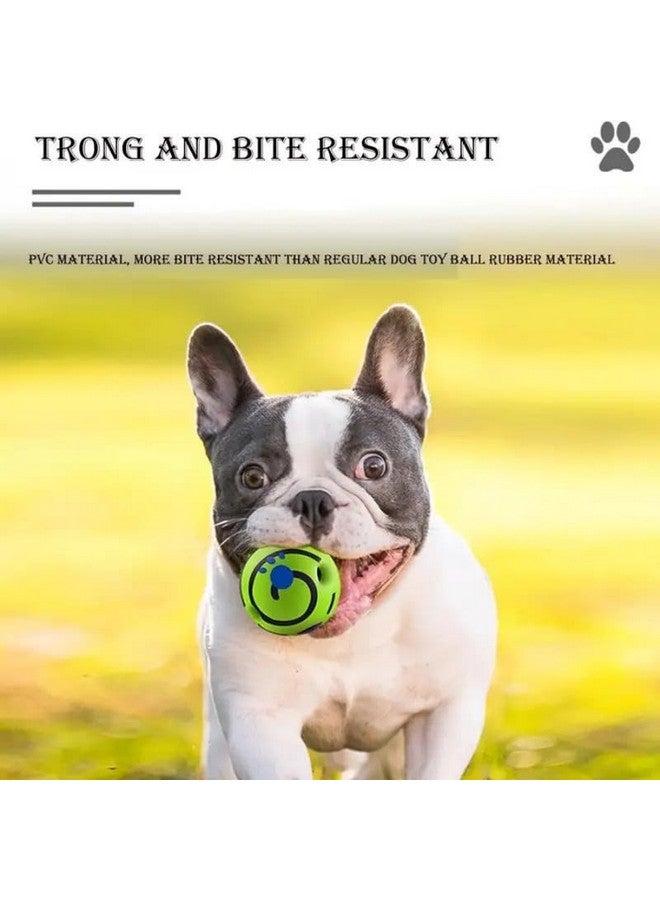 بت كرة كبيرة متذبذبة للكلاب، كرة ألعاب تفاعلية للكلاب، كرة ألعاب للكلاب تصدر صوت صرير، كرة مضغ متينة لتدريب الكلاب على تنظيف الأسنان، كرات آمنة للكلاب للاستخدام الداخلي والخارجي - Image 5