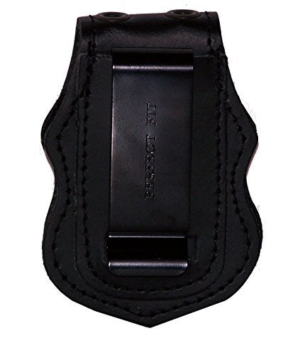 Perfect Fit Shield Wallets US Border Protection Belt Clip Badge Holder with Pocket and Chain (Black) - Image 2