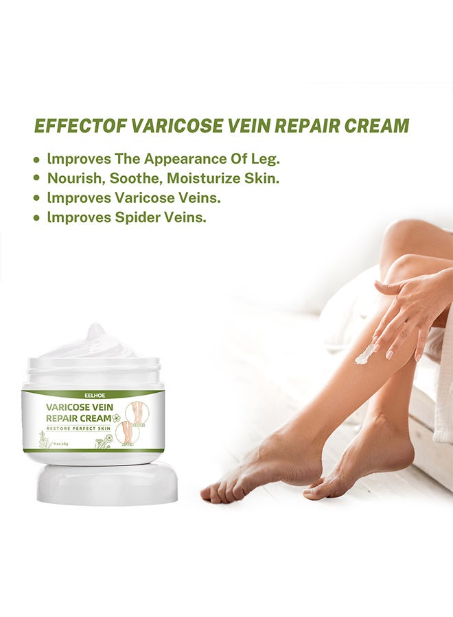 EELHOE Varicose Veins Cream, Spider Veins Repair Cream for Legs, Varicose & Spider Vein Treatment, Leg Cream for Soothing and Repair (50g) - Image 5