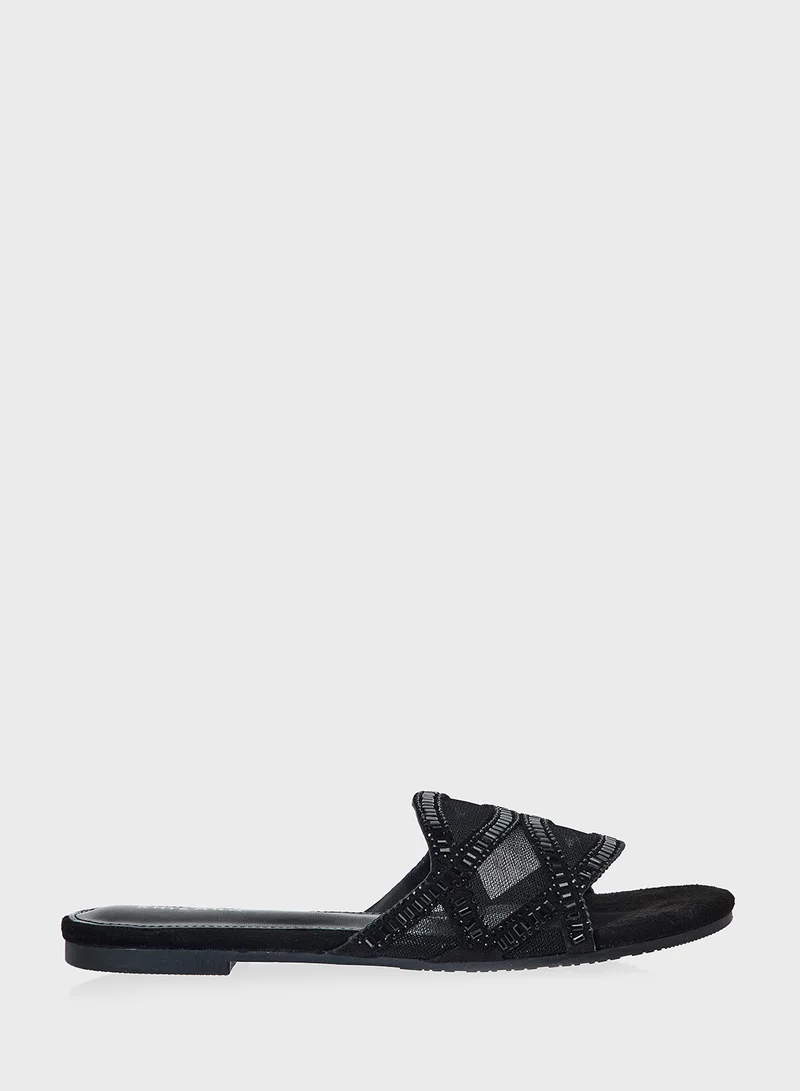Khizana Sparkly Flat Sandal