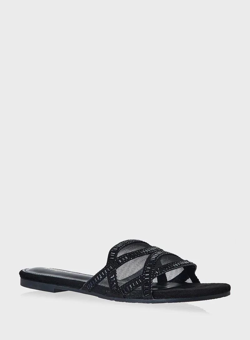Khizana Sparkly Flat Sandal