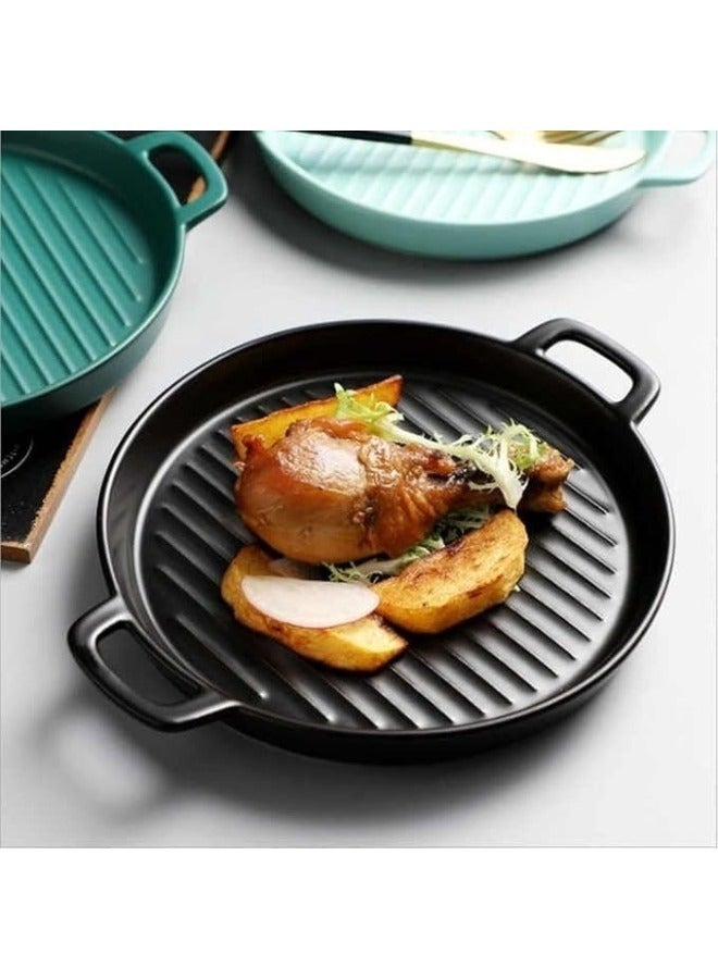 Happy Home Melamine Plate with Black Handle 20cm - Image 1