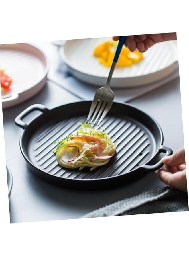 Happy Home Melamine Plate with Black Handle 20cm - Image 2