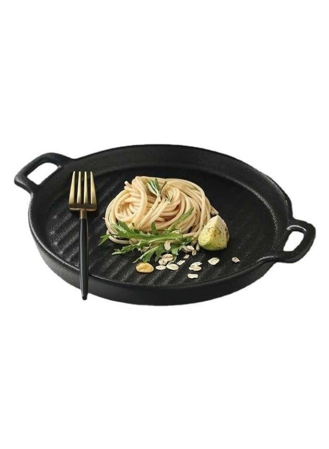 Happy Home Melamine Plate with Black Handle 20cm - Image 3