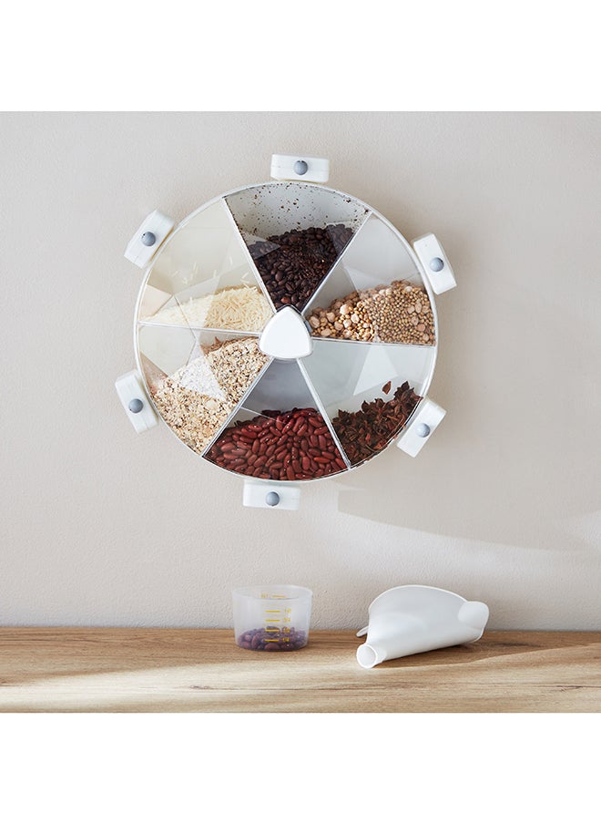 Home Box - Essential Wall Mounted Rotatable 6-in-1 Grain Storage Container 38.5 x 15 x 34.7 cm - Image 1
