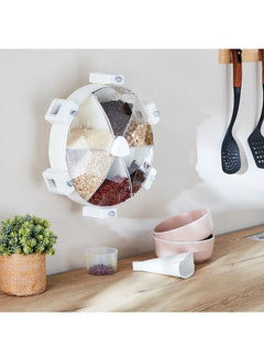 Home Box Essential Wall Mounted Rotatable 6-in-1 Grain Storage Container 38.5 x 15 x 34.7 cm  - Image 5