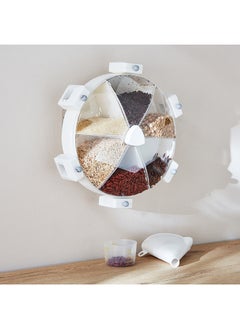 Home Box Essential Wall Mounted Rotatable 6-in-1 Grain Storage Container 38.5 x 15 x 34.7 cm  - Image 1