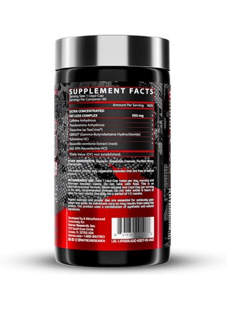 Ultra Concentration Lipo-6 Black Supplement - 60 Capsules + Free Shaker - view 2