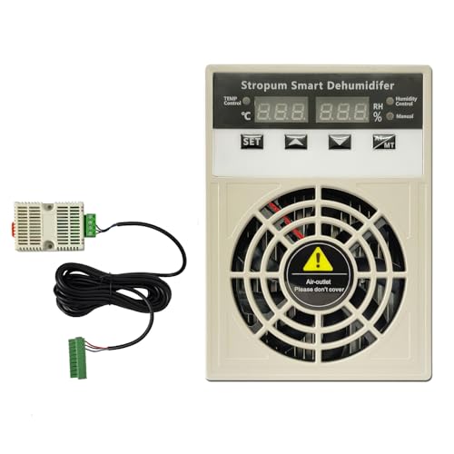 Stropum Automatic Small Dehumidifier for Grow Tent,Electric Box,Storage Cabinet,Closet,110V/240V Mini Dehumidifier With Temperature Control Switch - Image 1