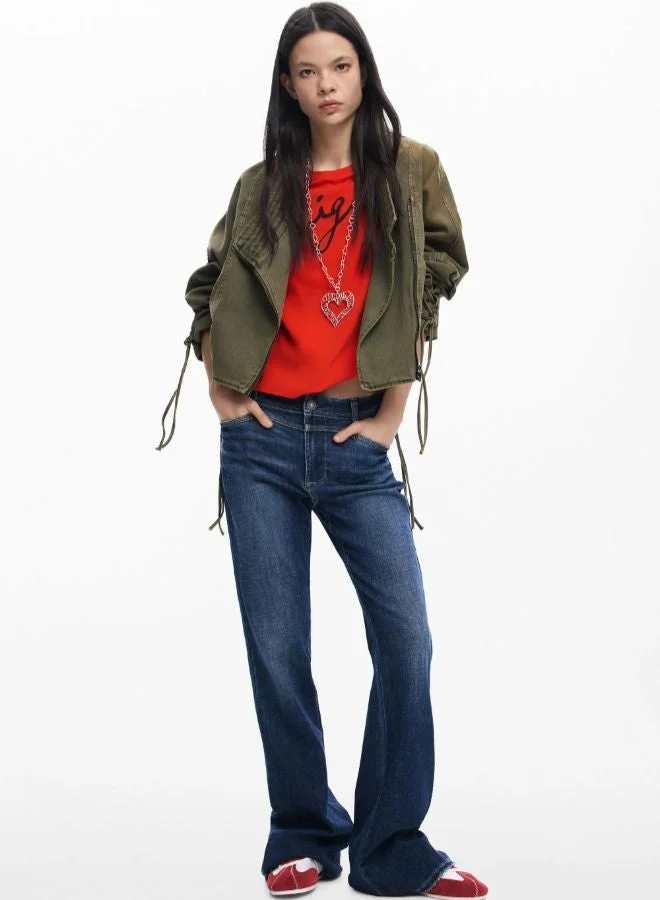 ديسيجوال قميص محبوك بشعار