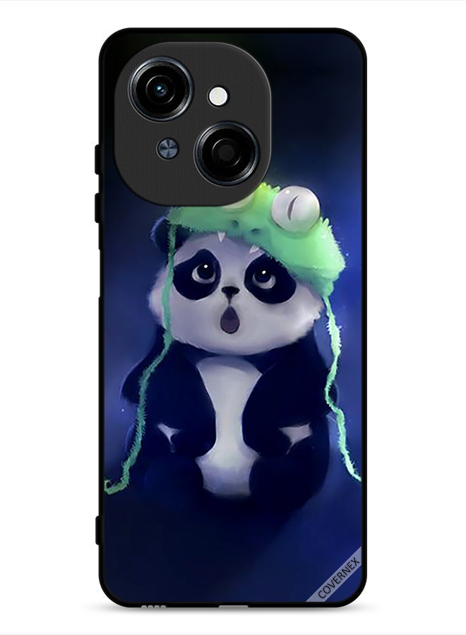 Covernex Tecno Spark Go 1 4G Protective Case Cover Panda In Cap - Image 1