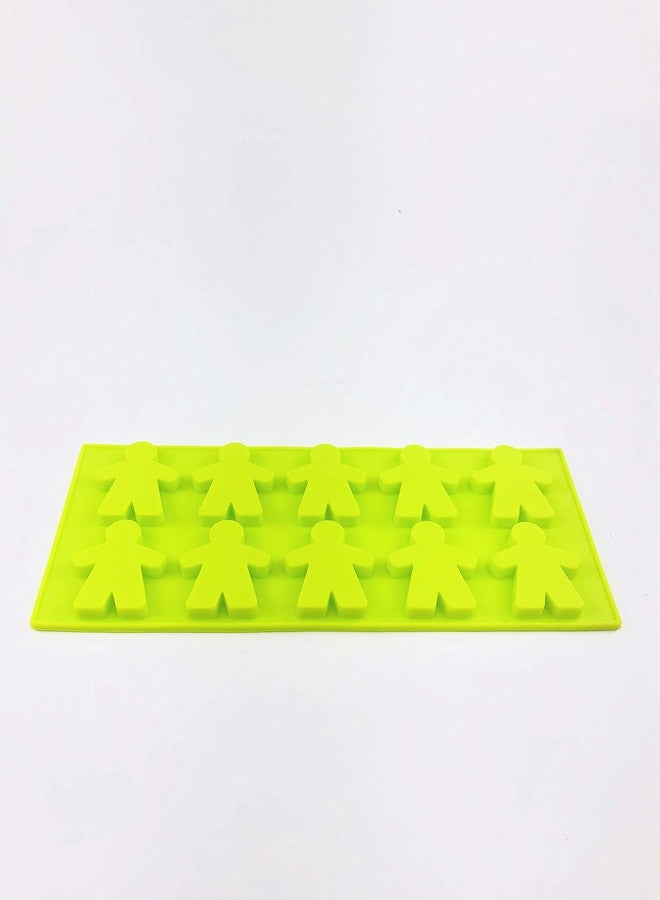 Go Hooked Toy Shape Silicone Flexible Chocolate Mould/Ice Mould (Light Green) - Image 1