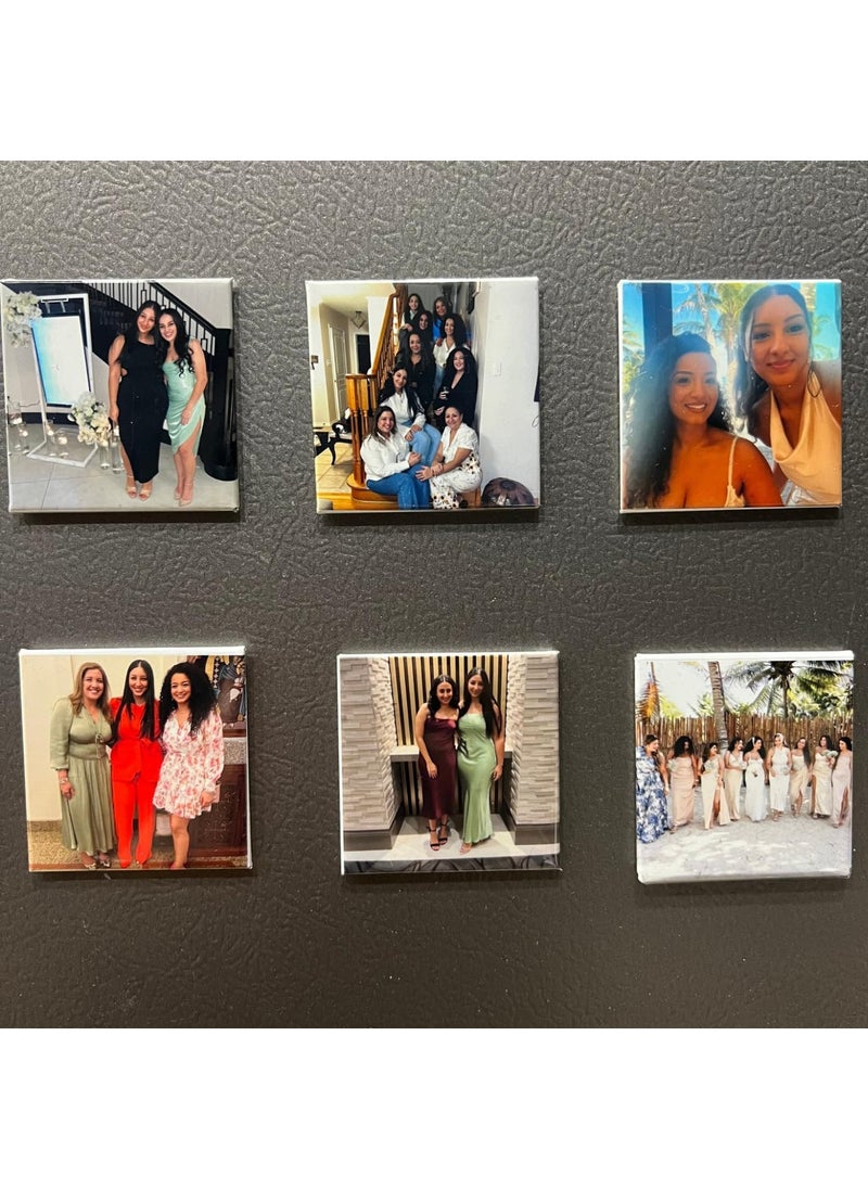 TEAKWOOD Fridge Magnet Photo Frame Set Magnetic Photo Frame for Fridge Photo Magnets for Fridge Customized Photo Fridge Magnet with Cute Magnetic Panda for Home Decor India Fridge Magnet 4  - Image 4