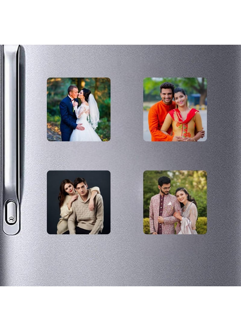 TEAKWOOD Fridge Magnet Photo Frame Set Magnetic Photo Frame for Fridge Photo Magnets for Fridge Customized Photo Fridge Magnet with Cute Magnetic Panda for Home Decor India Fridge Magnet 4  - Image 1