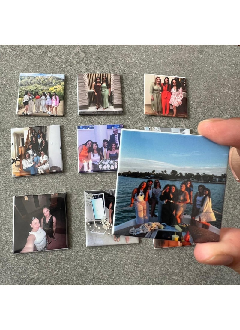 TEAKWOOD Fridge Magnet Photo Frame Set Magnetic Photo Frame for Fridge Photo Magnets for Fridge Customized Photo Fridge Magnet with Cute Magnetic Panda for Home Decor India Fridge Magnet 4  - Image 2