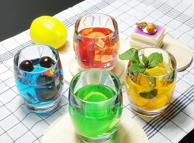 Mivana Premium 350 ML Water & Juice Drinking Glasses Set of 6 Vintage Glassware Set for Juice, Cocktail, Mocktail,Whisky All Beverages Everyday Uses for Gift (6, MT-01) - Image 3