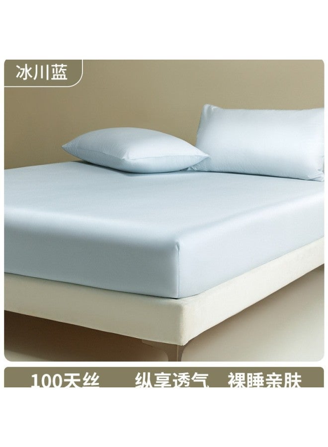 Tencel Mattress Cover Single-piece Summer Cool-feeling Ice Silk Mattress Protector All-inclusive Non-slip Mattress Bed Cover Single Set  New Style
