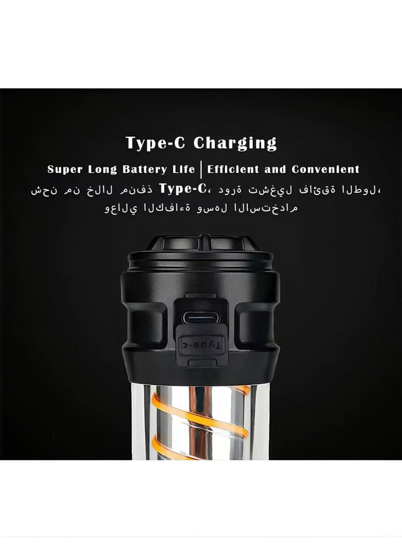 Outdoor Handheld Waterproof USB - Rechargeable Portable Camping Lantern - Image 2