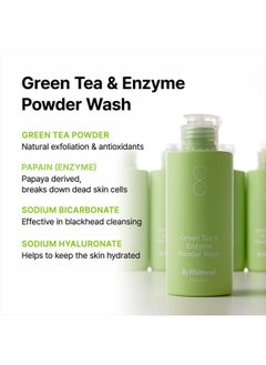 By Wishtrend ] Green Tea & Enzyme Powder Face Wash, All-in-one, Hydrating daily facial cleanser and Gentle exfoliator for pores and blackheads (3.88 Ounce (Pack of 1))  - Image 3