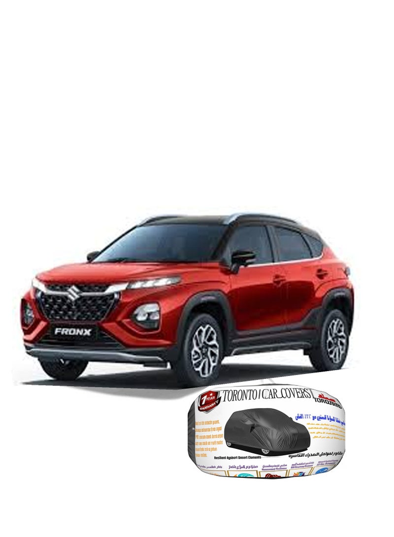TORONTO Car Body Cover for Maruti Suzuki Fronx – All-Weather Protection, Waterproof, UV-Resistant, Dustproof & Windproof – Custom Fit for Outdoor & Indoor Use - Image 1