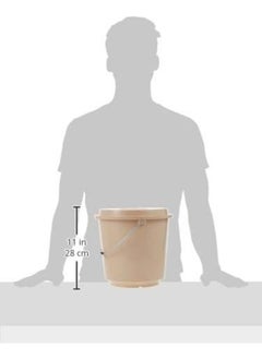 Cosmoplast Plastic EX Bucket 10L with Lid and Handle for Cleaning and Storing  - Image 5
