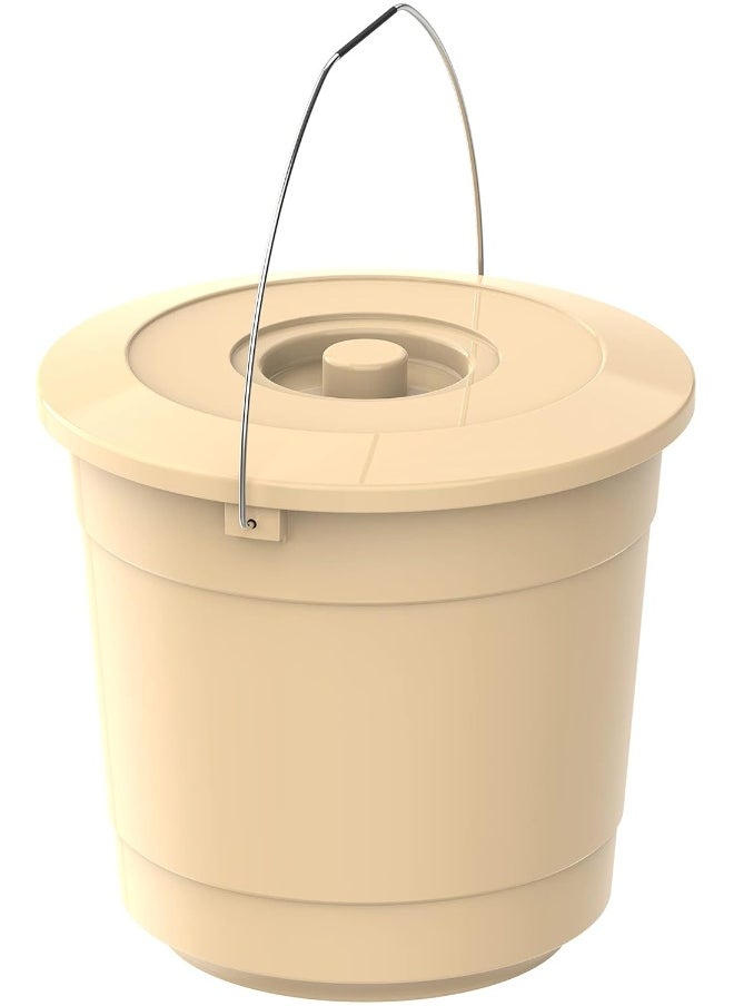 Cosmoplast Plastic EX Bucket 10L with Lid and Handle for Cleaning and Storing  - Image 1