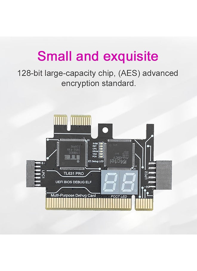 Generic - Universal Laptop PCI Diagnose Card PC PCI-E Mini LPC Motherboard Diagnostic Analyzer Tester Debug Cards - Image 1