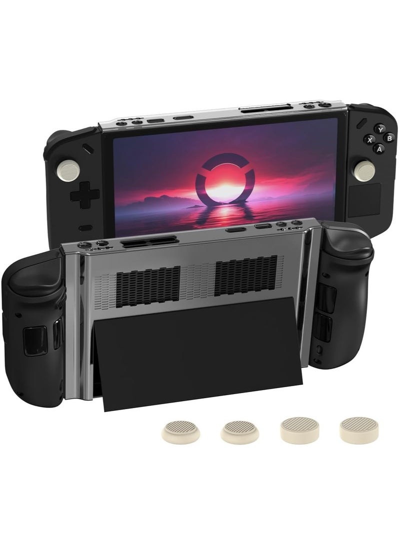 Legion Go Hard Shell Protective Case for Lenovo Legion Go Handheld, Includes 2 Pairs of Controller Thumb Grip Caps and Monitor Protector, Anti-Collision Design (Clear) - Image 1