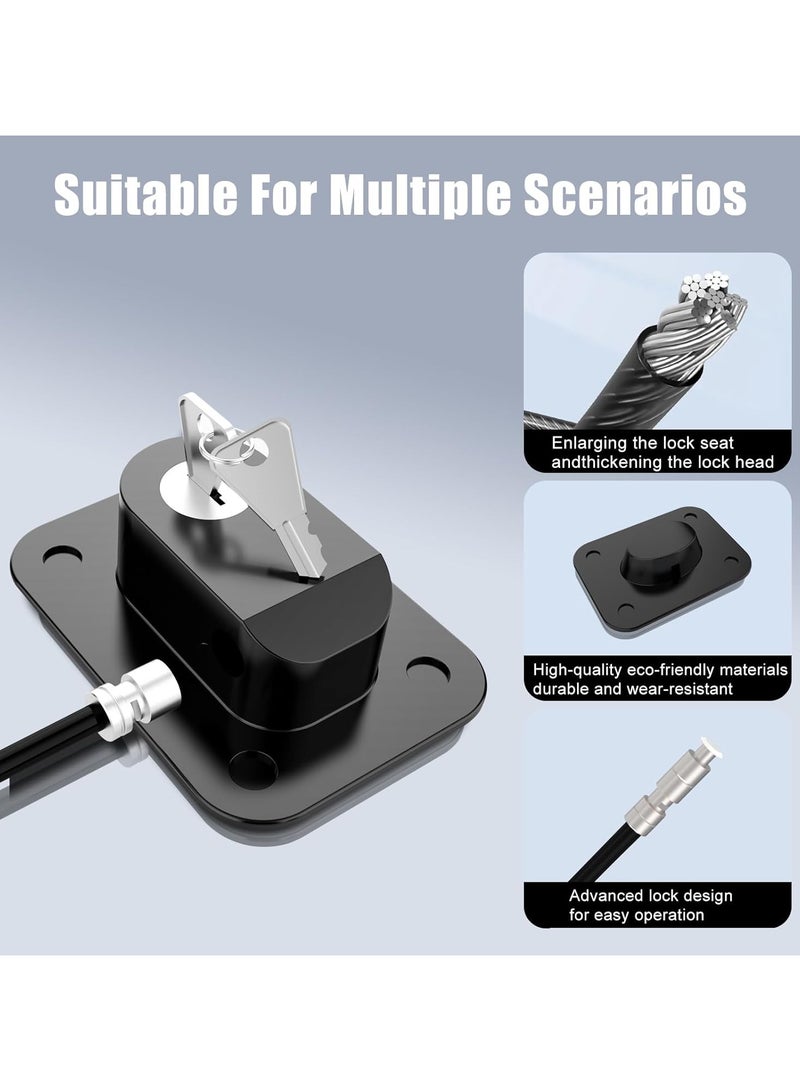 Fridge Lock, 2PCS Upgraded Refrigerator Lock for Kids Fridge Locks for Kids and Freezer Lock with Keys Easy to Use and Install, Mini Fridge Lock, Black  - Image 2