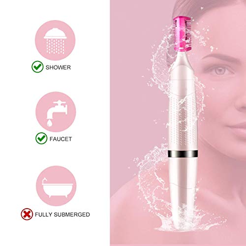 Painless Women's Bikini Trimmer 3in1 Painless Multi Grooming Kit Cordless Wet and Dry Shaver Electric Razor Women's Facial Hair Removal Bikini Trimmer Ladies Eyebrow Body Hair Removal - Image 4