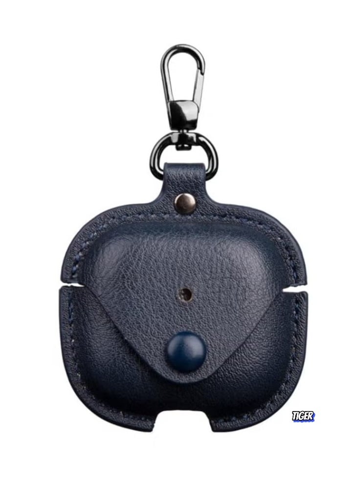 TIGER - PU Leather Case Compatible with AirPods 4 2024 – Anti-Scratch Protective Cover with Keyring for AirPods 4, Premium Leather Case for AirPods 4 2024 - Image 1