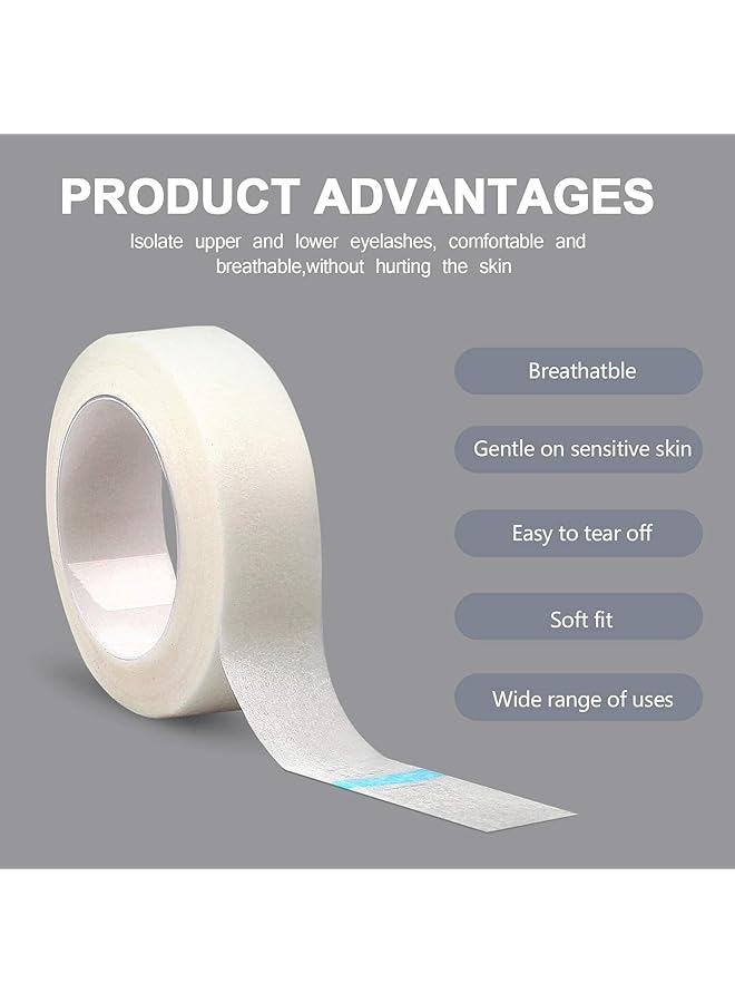 X spring Spring Eyelash Extension Tape, 10 Rolls Adhesive Fabric Eyelash Tapes, Ideal For Eyelash Extensions And Makeup Application, 1.25Cm Lash Extension Supplies, Lash Tech Supplies - Image 4