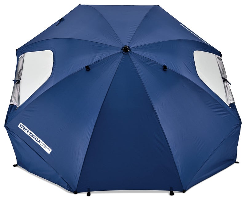 Sport-Brella Premiere UPF 50+ Umbrella Shelter for Sun and Rain Protection (8-Foot, Blue) - Image 4