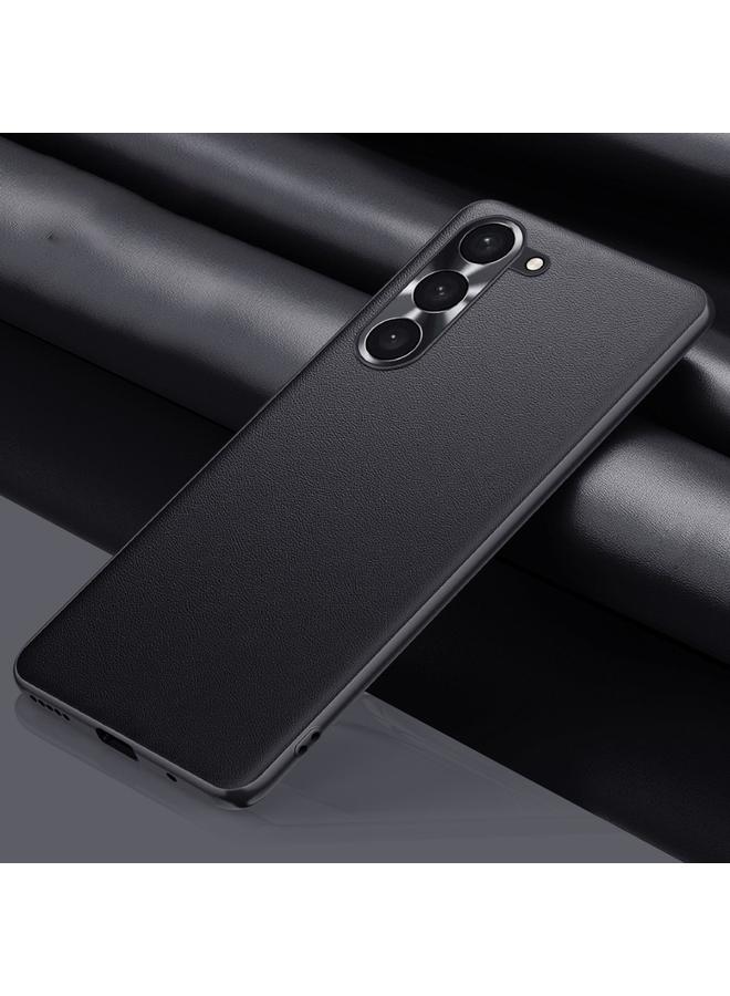 اس-توب جراب لهاتف Samsung Galaxy S24+ 5G مصنوع من الجلد العادي ومضاد للصدمات - Image 1