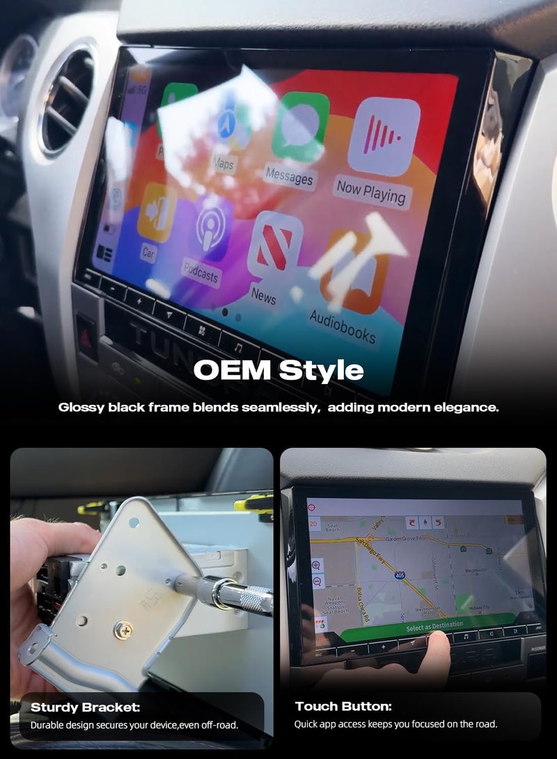 Dasaita Android 13 Radio for Toyota Tundra 2014-2021, 10.2 Inch QLED Touchscreen, Wireless CarPlay, Android Auto, 5G WiFi, 4G LTE, DSP, GPS Navigation, 6GB+64GB - Image 4