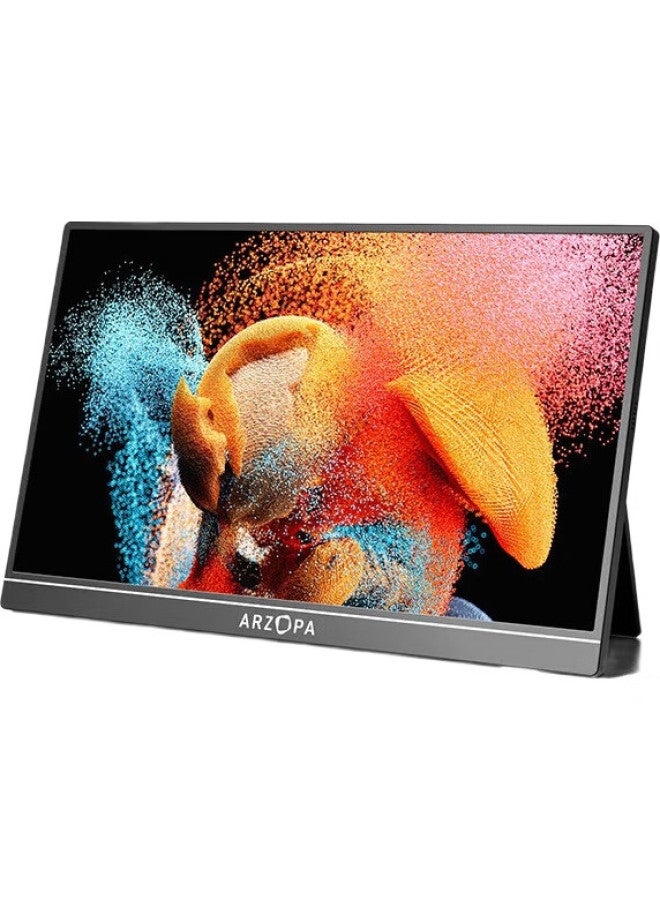 Arzopa 16.1-Inch 144Hz High Color Gamut Portable Monitor, Ips Screen, Secondary Display For Laptops And Phones, Switch And Ps4/5 Display, Obsidian Black - Image 3
